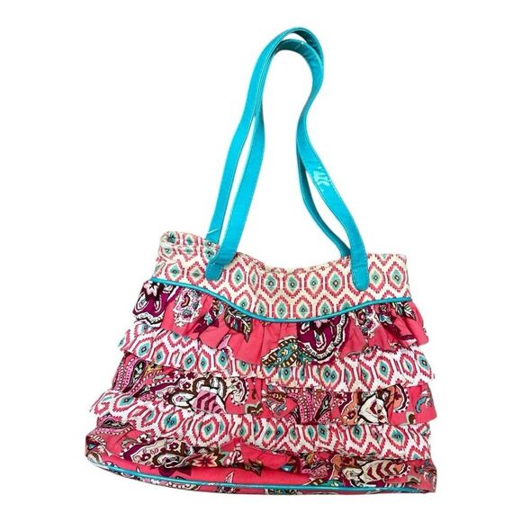 Vera Bradley Handbags - VERA BRADLEY Cha Cha Bag Hand/Shoulder Purse Floral Multicolor Pink